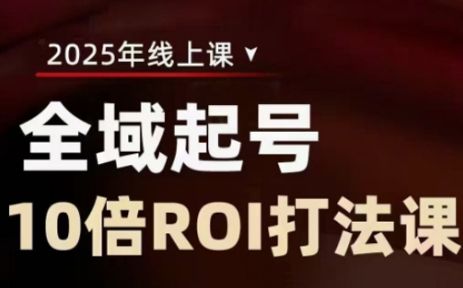 2025全域起号10倍ROI打法课，助你提升直播间的投资回报率-福缘创业网_创业项目大全