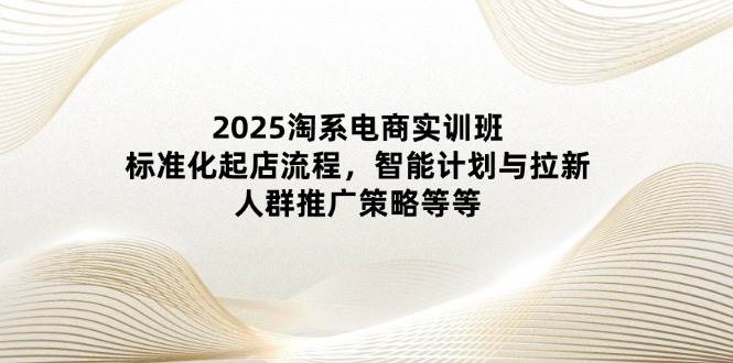 2025淘系电商实训班：标准化起店流程，智能计划与拉新，人群推广策略等等-福缘创业网_创业项目大全