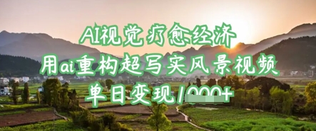 AI视觉疗愈经济：用ai重构超写实风景视频，单日变现多张-福缘创业网_创业项目大全