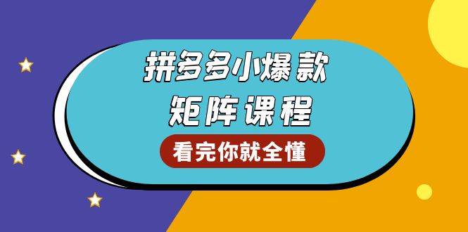 （13699期）拼多多爆款矩阵课程：教你测出店铺爆款，优化销量，提升GMV，打造爆款群-福缘创业网_创业项目大全
