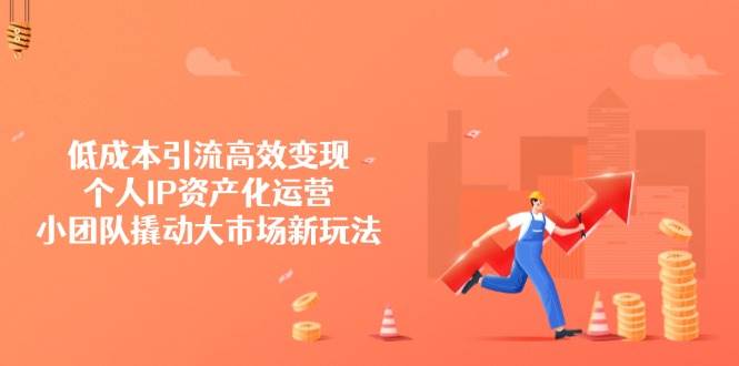 低成本引流高效变现，个人IP资产化运营，小团队撬动大市场新玩法-福缘创业网_创业项目大全