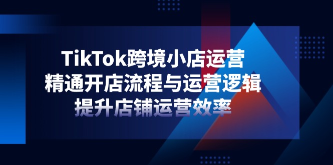 （14369期）TikTok跨境小店运营，精通开店流程与运营逻辑，提升店铺运营效率-福缘创业网_创业项目大全