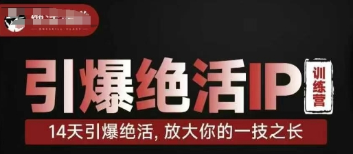 引爆绝活IP训练营，14天引爆绝活，放大你的一技之长-福缘创业网_创业项目大全